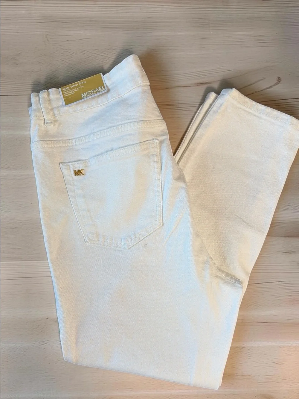 Michael Kors White Cropped Skinny Jeans